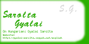 sarolta gyalai business card